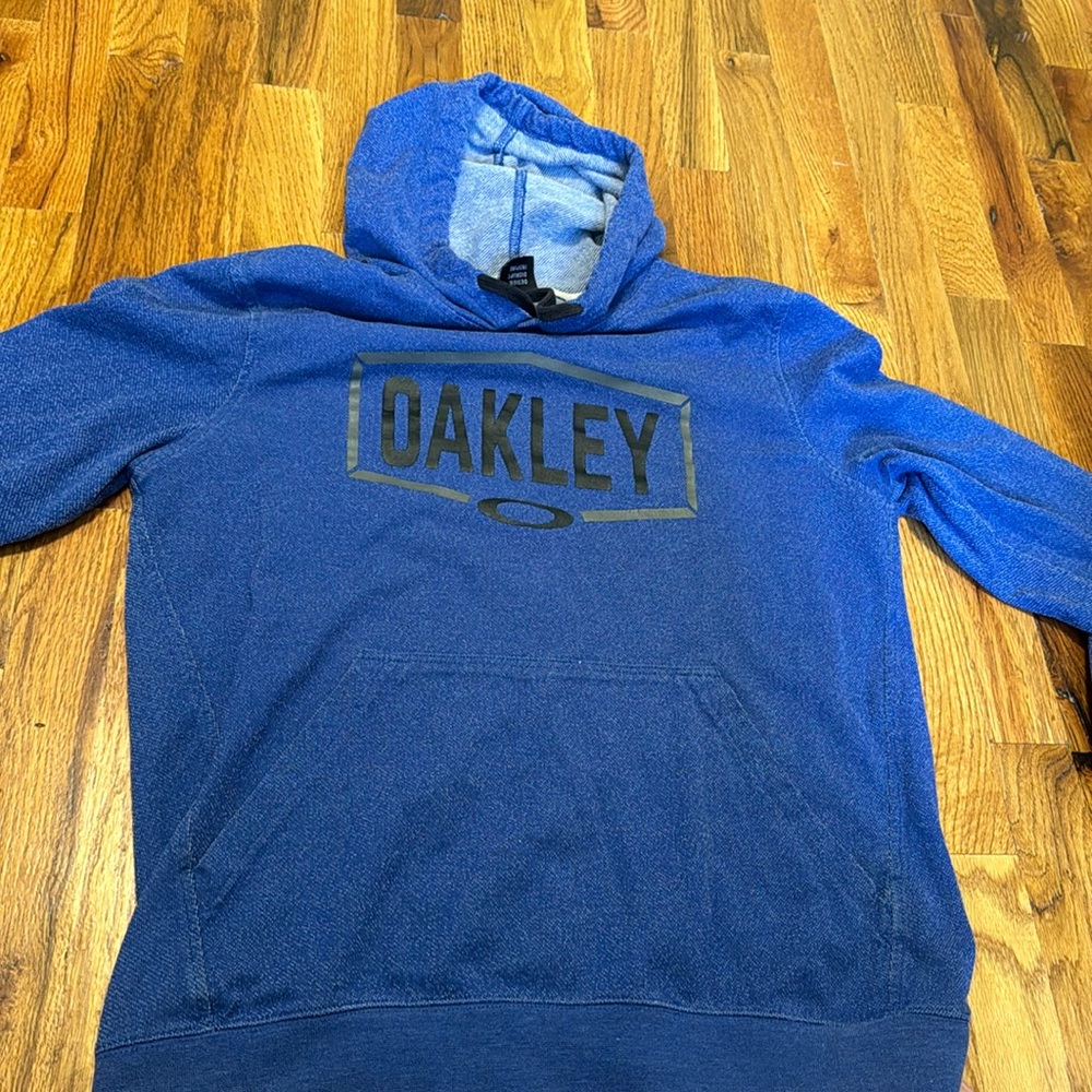 Blue Oakley hoodie